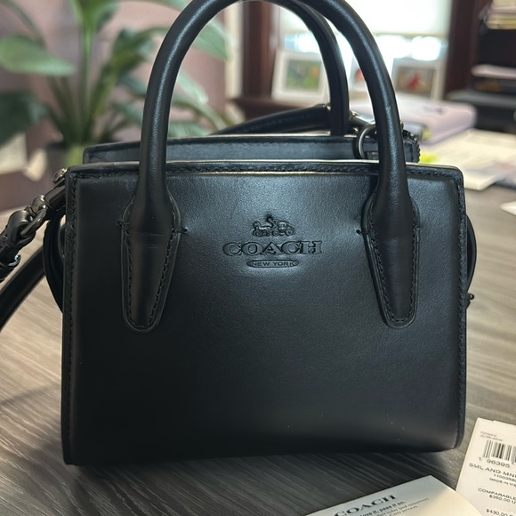 COACH ANDREA MINI CALF LEATHER CARRYALL - Picture 1 of 6